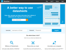 Tablet Screenshot of datasheet.net
